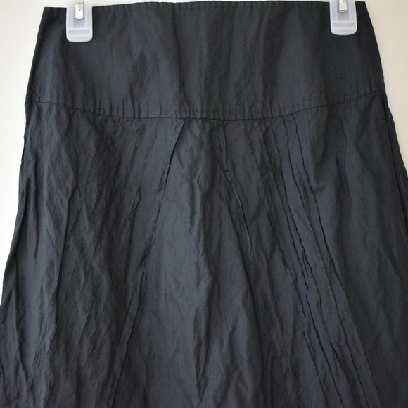 Roni Rabl charcoal gray midi skirt with scrunchy look size medium - Picture 4 of 5